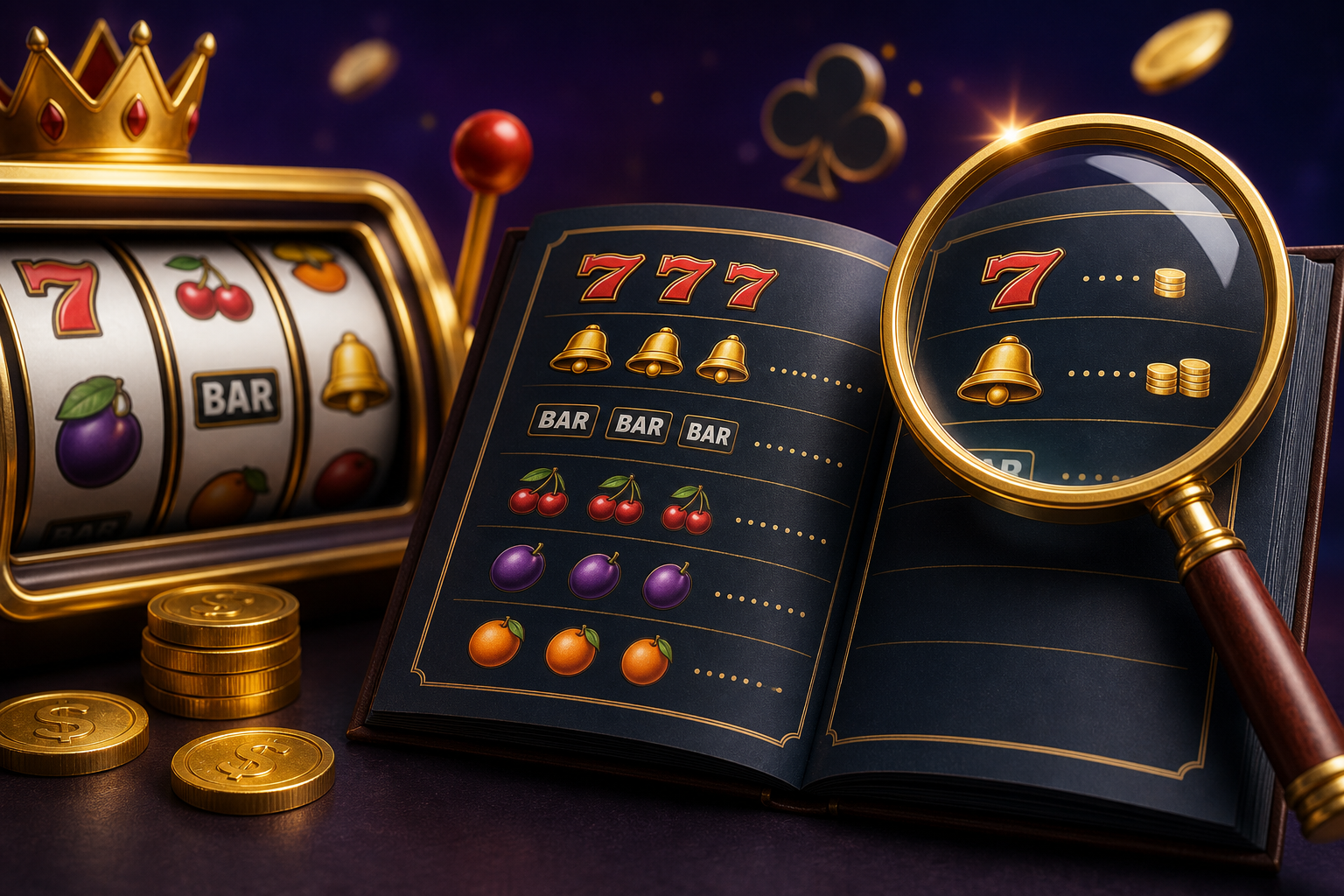 วิธีอ่านตารางจ่ายเกมสล็อต Paytable